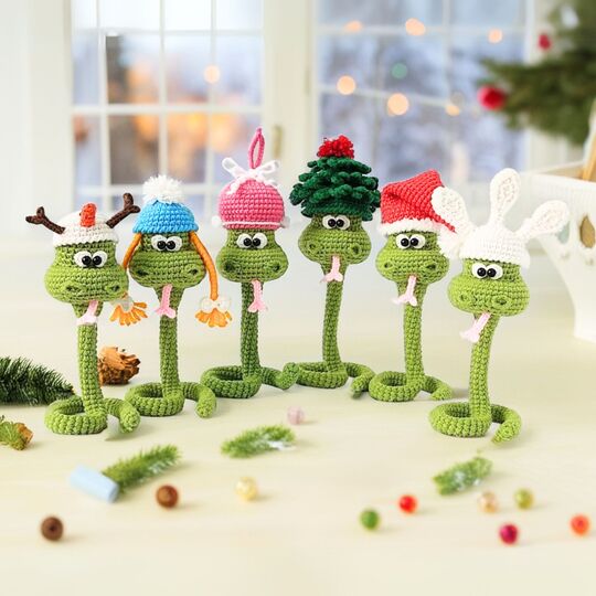 353 Snake Cable tie, Lucky charm, Plant decor, Napkin ring, Kable tie