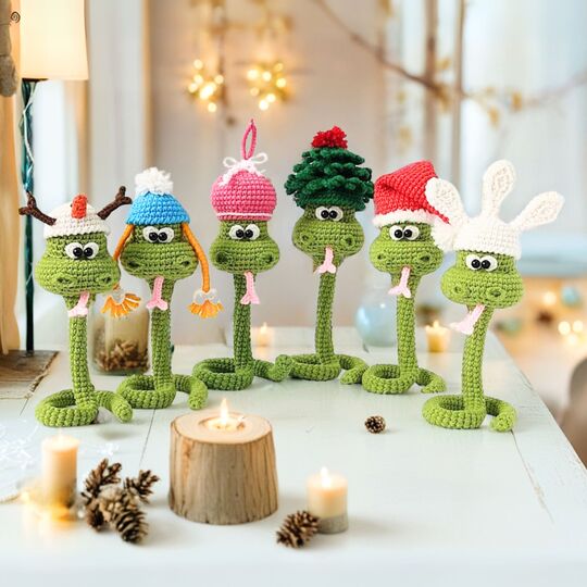 353 Snake Cable tie, Lucky charm, Plant decor, Napkin ring, Kable tie