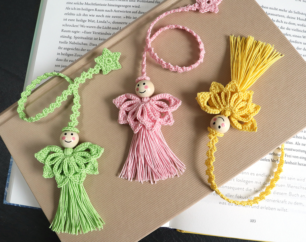 Bookmark Tassel Angel – Gift Ribbon, Pendant, Bag Charm