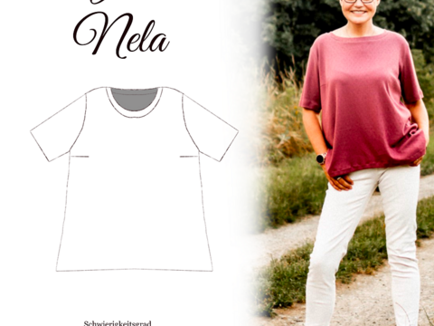 Oversize Shirt Nela - Gr 32-64 - E-Book und Nähanleitung