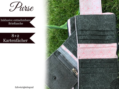 Geldbörsen Schnitt „Sannys Purse“ - E-Book und Nähanleitung