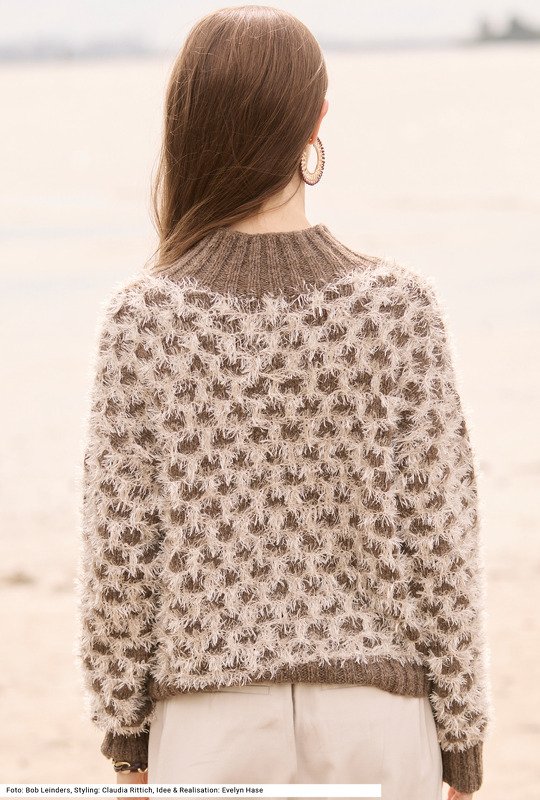Pullover im Hebemaschenmuster - Bild 4
