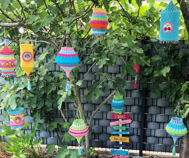 Häkelanleitungen für Laternen und Lampions, 109 Seiten PDF, Anleitungspaket