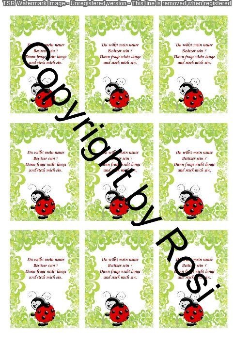 Karten zum Beilegen für Sorgen- und Glückwürmchen - einfach ausdrucken