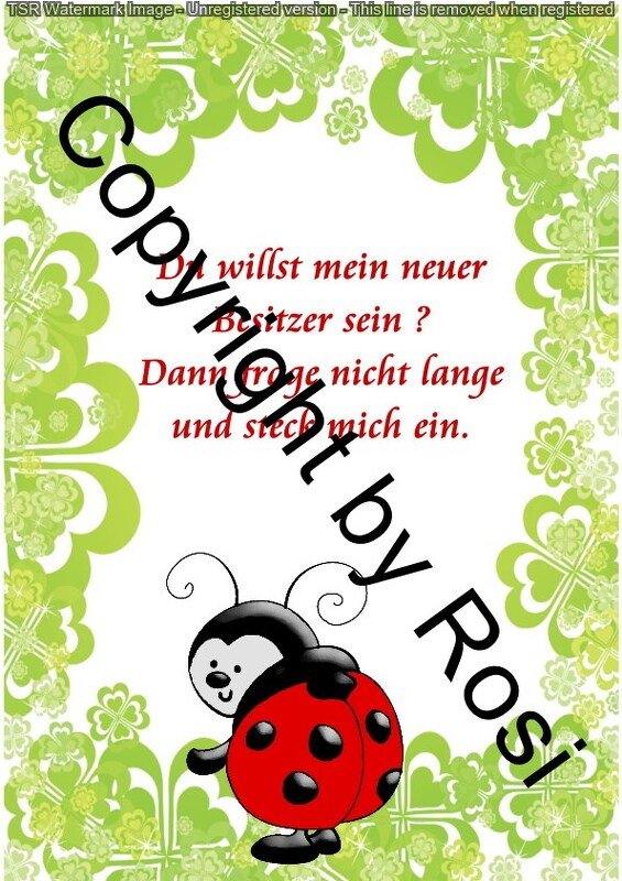 Karten zum Beilegen für Sorgen- und Glückwürmchen - einfach ausdrucken - Bild 2