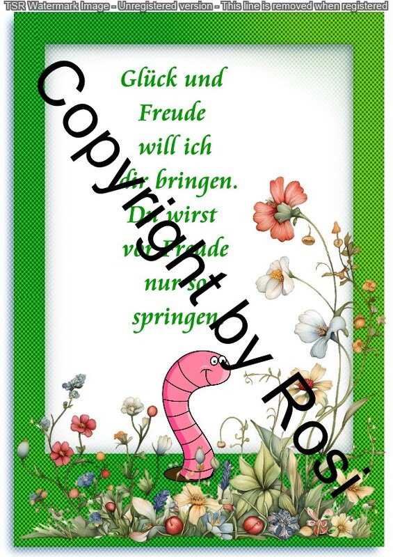 Karten zum Beilegen für Sorgen- und Glückwürmchen - einfach ausdrucken - Bild 3