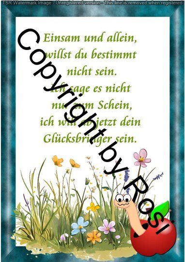 Karten zum Beilegen für Sorgen- und Glückwürmchen - einfach ausdrucken