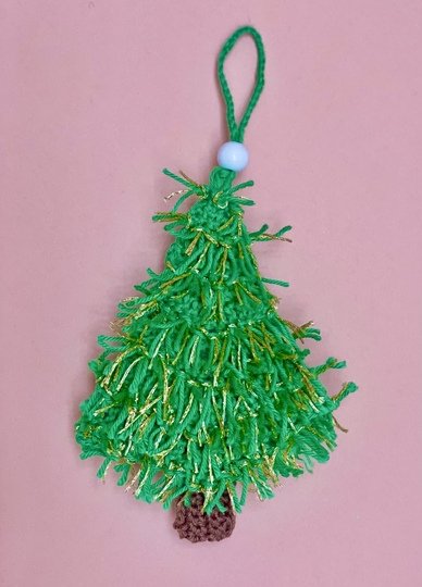 Crochet Pattern – Little Christmas Tree Ornament / DIY Xmas gift (US terms)