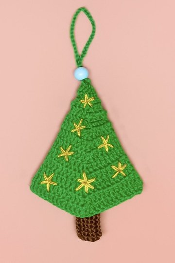 Crochet Pattern – Little Christmas Tree Ornament / DIY Xmas gift (US terms)