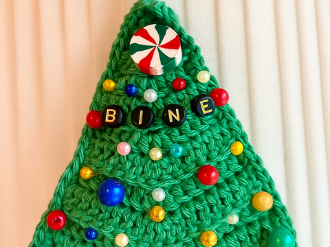 Weihnachtsbaum Christbaum Anhänger Häkelanleitung / DIY Weihnachtsgeschenk