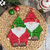 359 Gnome Christmas Easy decor, washcloth, potholder, table mat, hotpad.