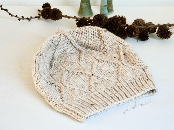 Mütze Beanie "Balance", Strickanleitung für Größe S - L