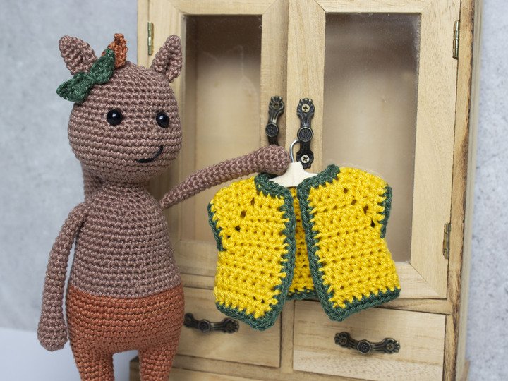 Herbst-Wummel Eichhörnchen - Häkelanleitung von CaroKunterbunt