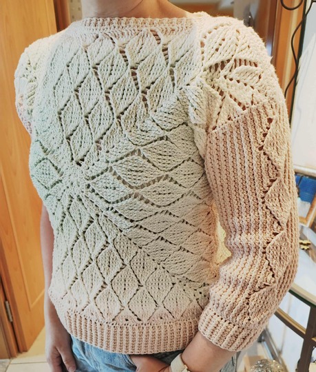 Häkelanleitung Seelenwärmer, Pullover aus mehreren Teilen List