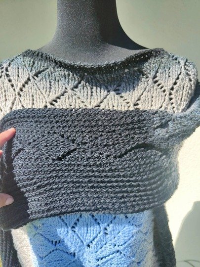 Häkelanleitung Seelenwärmer, Pullover aus mehreren Teilen List