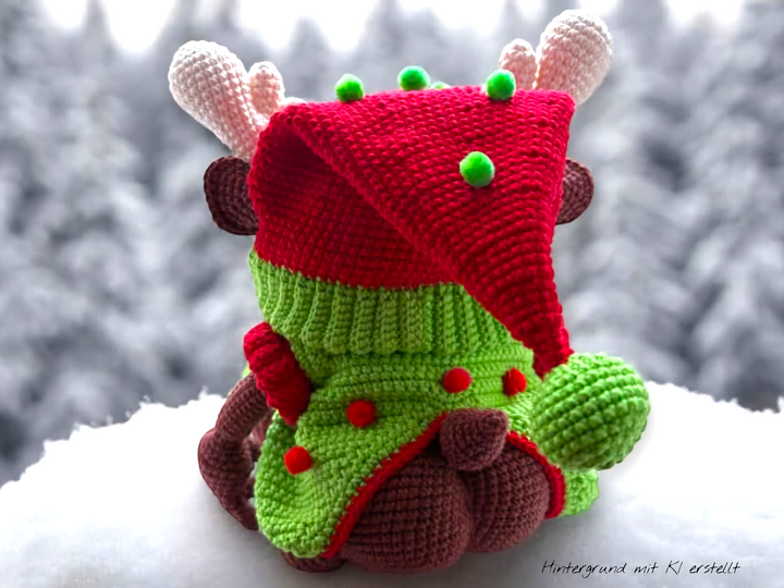 Häkelanleitung Rentier Rüdiger