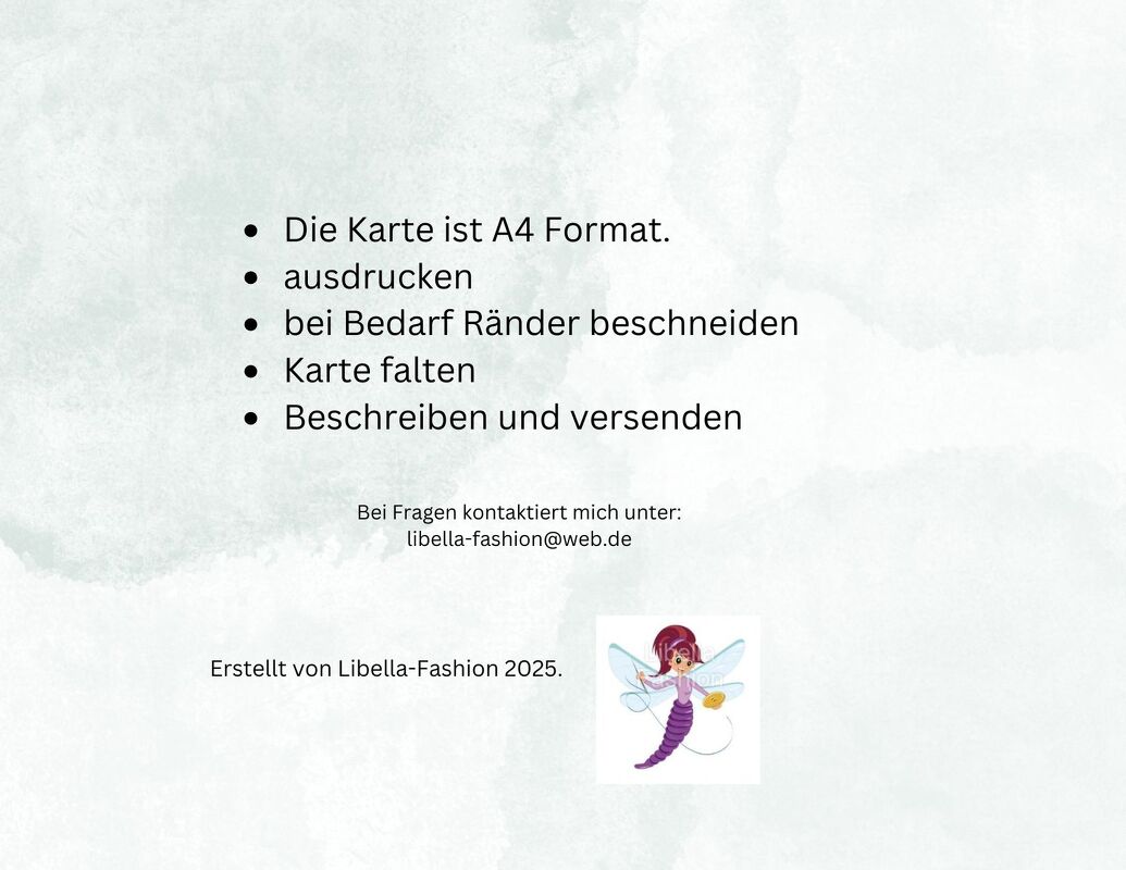 Weihnachtskarte 1 zum Ausdrucken