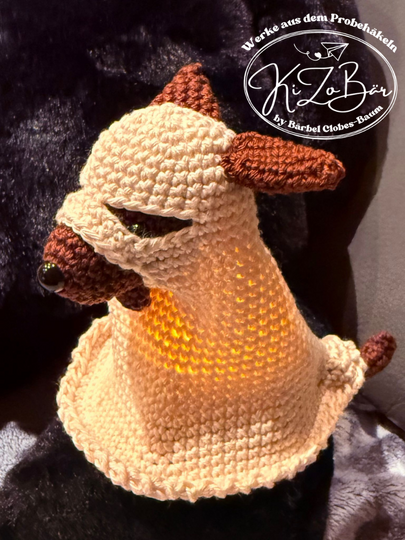 Spooky - Häkelanleitung für einen kleinen Geisterhund