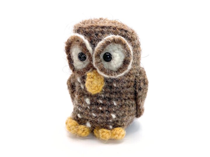 Amigurumi Owl Crochet PDF Pattern – Roger the Owl (8 cm)
