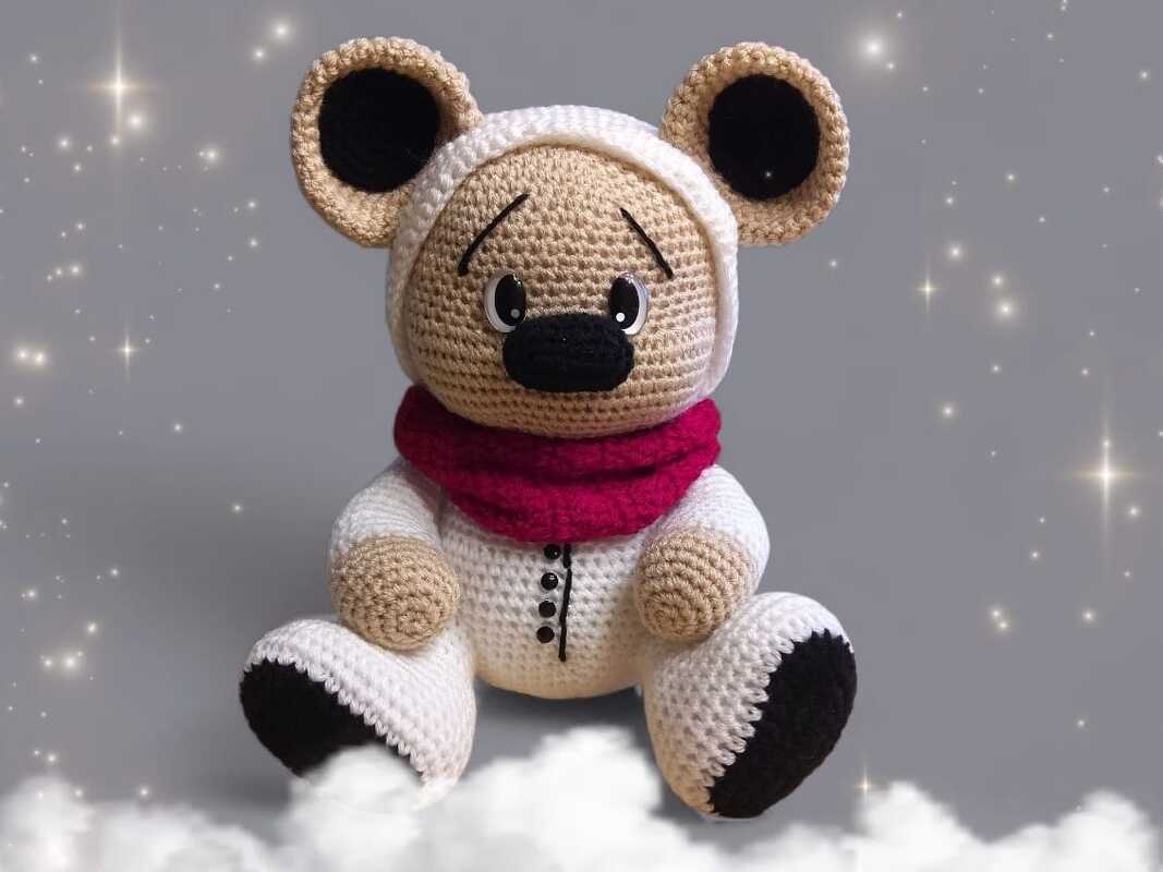 Häkelanleitung / Amigurumi / Winterkinder Bär - Bild 3