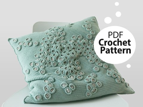 Crochet pattern for pillow cover Coral Dream Edition Micrumussa