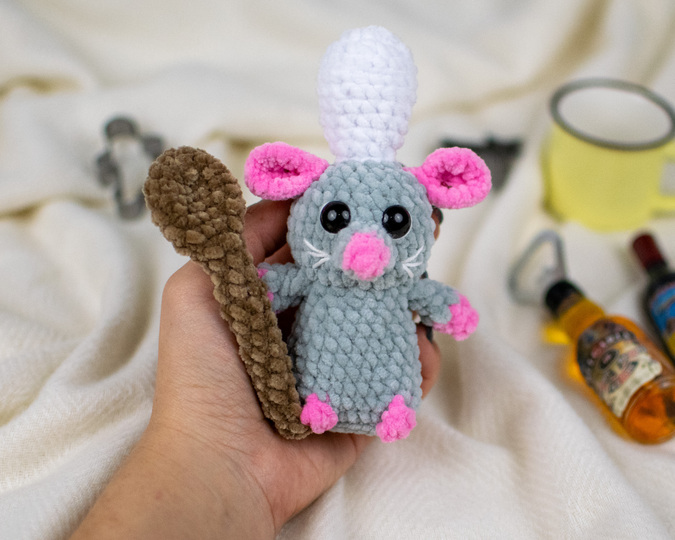 Two Little Chef Mice Crochet Pattern – Easy Amigurumi PDF Tutorial