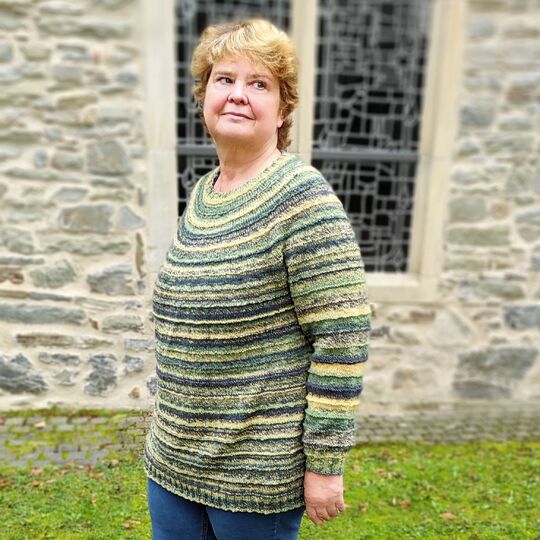 Taylin Pullover, Rundpassen Pullover, Größe 38 bis 60, Strickanleitung
