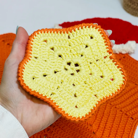 Crochet Pattern Star Placemat for Christmas Table Decor