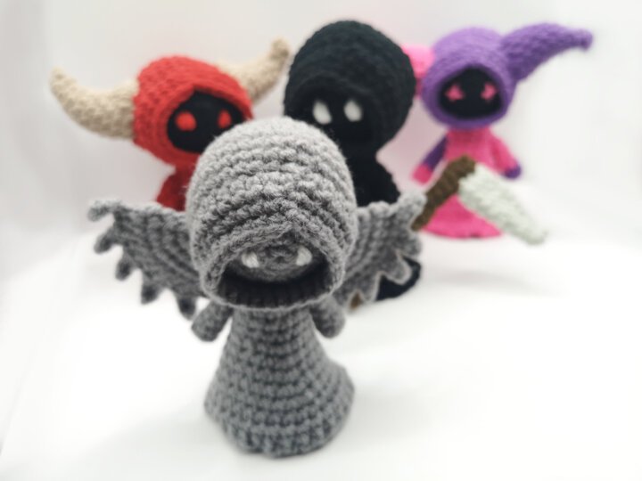 cute grim reaper crochet pattern + variations -  by NiggyArts