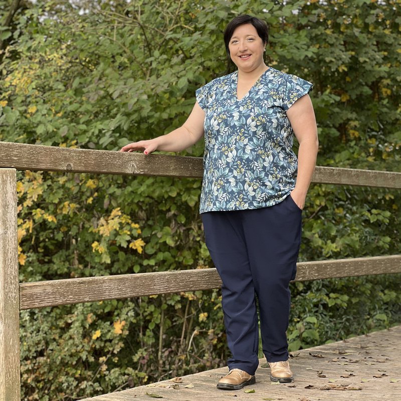 Beamer + A0 + A4 lovely lady chino 34-56 Damenhose Businesshose Hosenschnit - Bild 30