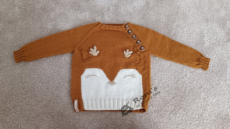 Daisy Deer: Anleitung zum Stricken von Pullovern mit Rehmotiv