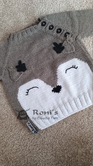 Daisy Deer: Anleitung zum Stricken von Pullovern mit Rehmotiv