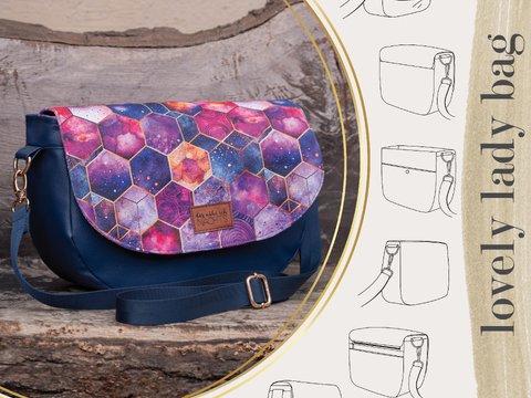 lovely lady bag Handtasche Schnittmuster Tasche Damentasche