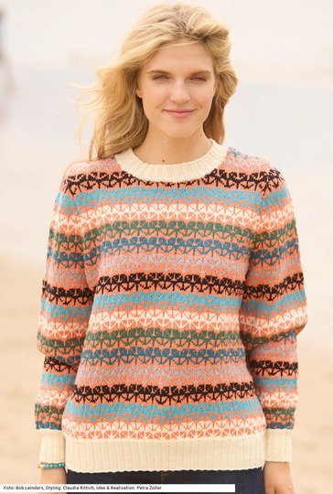 Pulli mit Jacquardmuster