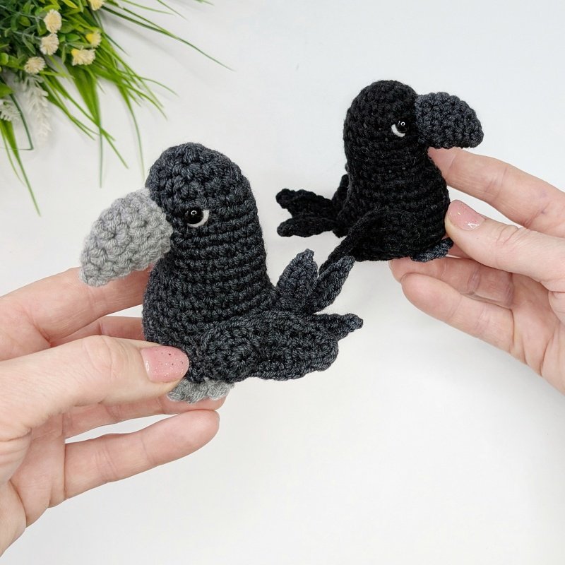 Crochet Crow Amigurumi Pattern, Crochet Bird Pattern - Image 11