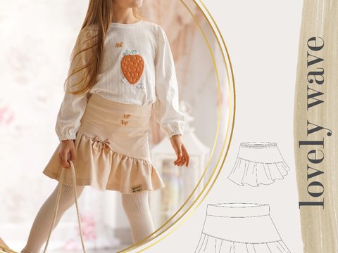 lovely wave 74-158 Kinderrock Drehrock Mädchenrock