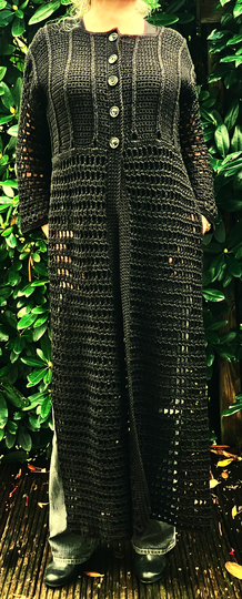 Longcardigan „Gothik-mode“ - Häkelanleitung