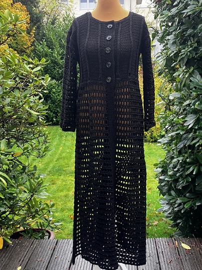 Longcardigan „Gothik-mode“ - Häkelanleitung