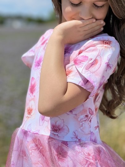 lovely fast dress 74-164 Kleid Festkleid Drehkleid Tüllkleid