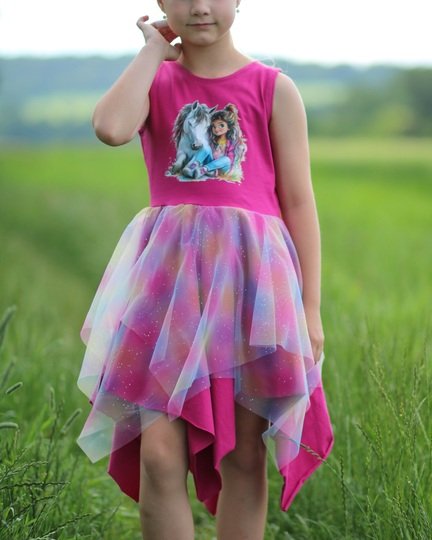 lovely fast dress 74-164 Kleid Festkleid Drehkleid Tüllkleid