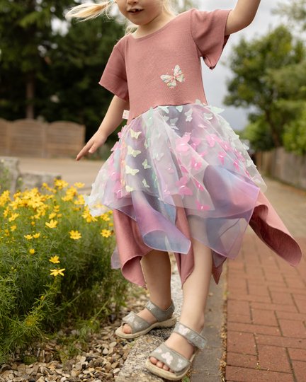 lovely fast dress 74-164 Kleid Festkleid Drehkleid Tüllkleid