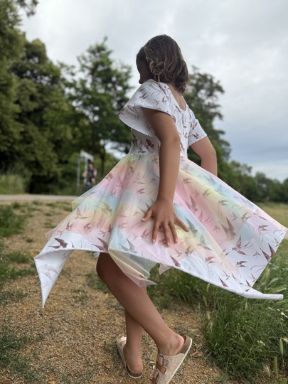 lovely fast dress 74-164 Kleid Festkleid Drehkleid Tüllkleid