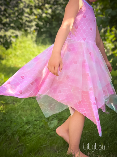 lovely fast dress 74-164 Kleid Festkleid Drehkleid Tüllkleid