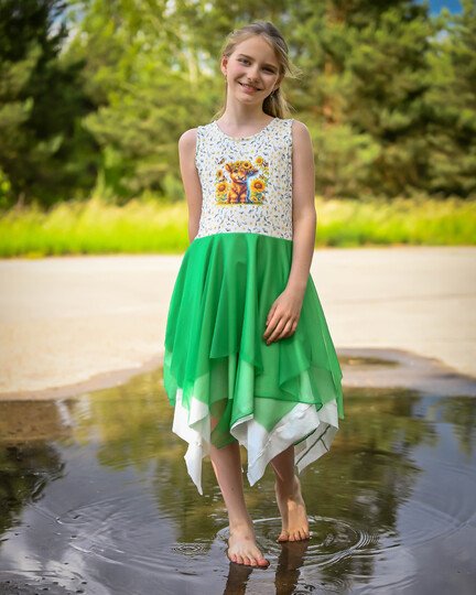 lovely fast dress 74-164 Kleid Festkleid Drehkleid Tüllkleid