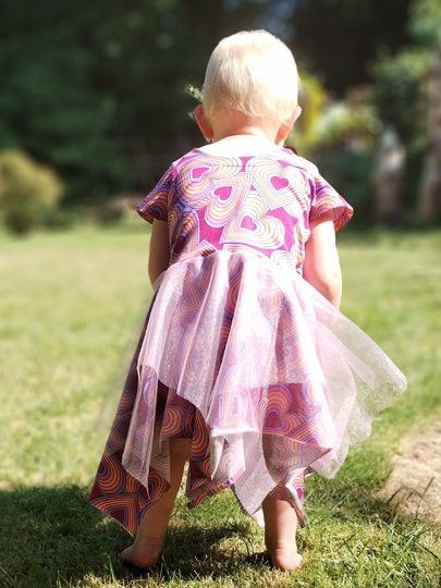 lovely fast dress 74-164 Kleid Festkleid Drehkleid Tüllkleid