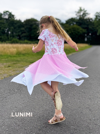 lovely fast dress 74-164 Kleid Festkleid Drehkleid Tüllkleid