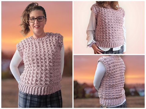 Häkelanleitung Slipover Bubbles