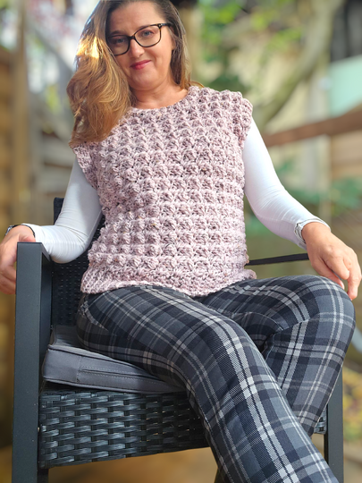 Häkelanleitung Slipover Bubbles