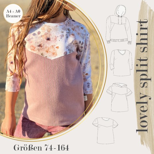 Beamer + A0 + A4 lovely split shirt 74-164 Sweatshirt Pulli Hoodie T-Shirt