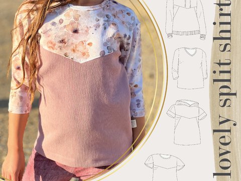 lovely split shirt 74-164 Sweatshirt Pullover Hoodie T-Shirt